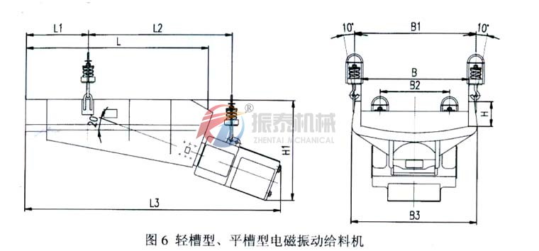 電磁振動給料機(jī)外形尺寸